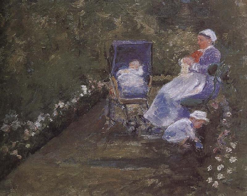 Mary Cassatt At the garden china oil painting image